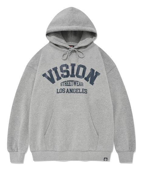 Vsw Arch Logo Hoodie Gray 비전스트릿웨어