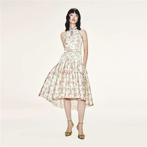 fame high  luxury floral print dress gieu good girl rebel