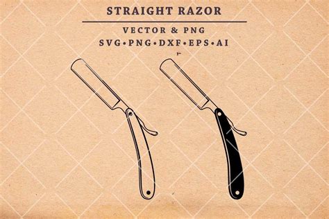 Barber Straight Razor Vector