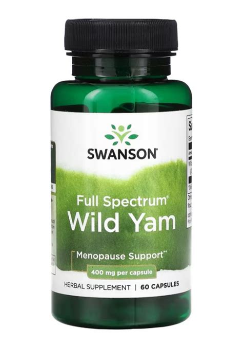 Swanson Full Spectrum Wild Yam Mg Caps Indigo Herbs