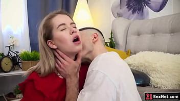 Guy Takes His Teen Girlfriend Home To Have Sex He Sucks Her Small Tits Then Licks And Fingers