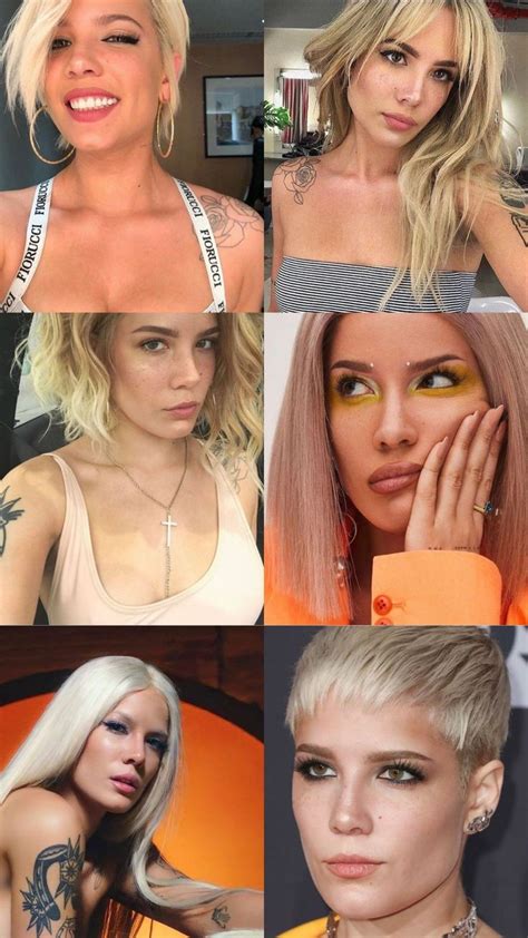 Halsey blonde hair Kıyafet