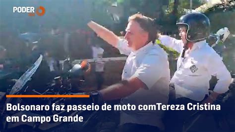 Bolsonaro Faz Passeio De Moto Tereza Cristina Em Campo Grande YouTube