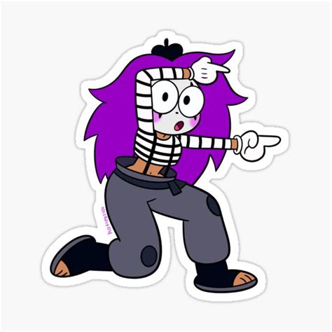 Enid Mime 2 Ok Ko Sticker Sticker For Sale By Hotlegs101art Redbubble