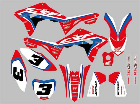 Graphic Kit Honda Crf Factory Kitdeco Moto Fr