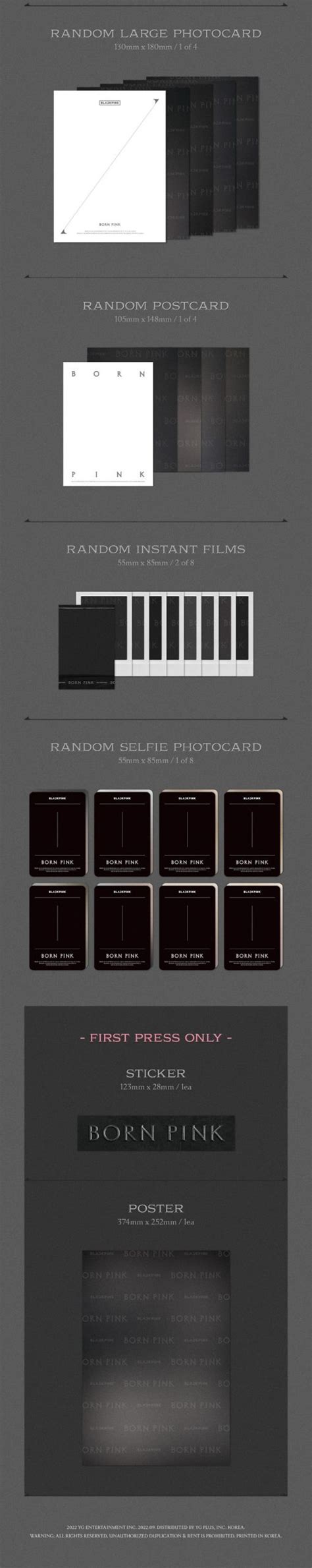 [BOX] BLACKPINK 2nd Album - BORN PINK (BLACK ver.) - KAIDO ITALIA KPOP SHOP