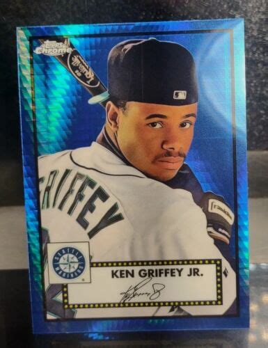 Ken Griffey Jr 2021 Topps Chrome Platinum Anniversary Blue Refractor Ebay