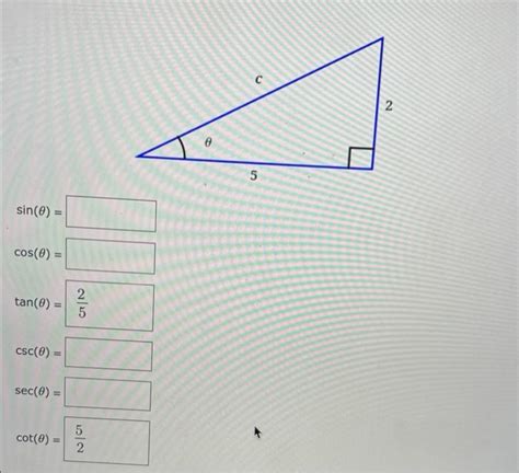 Solved Find The Exact Values Of The Six Trigonometric Ratios