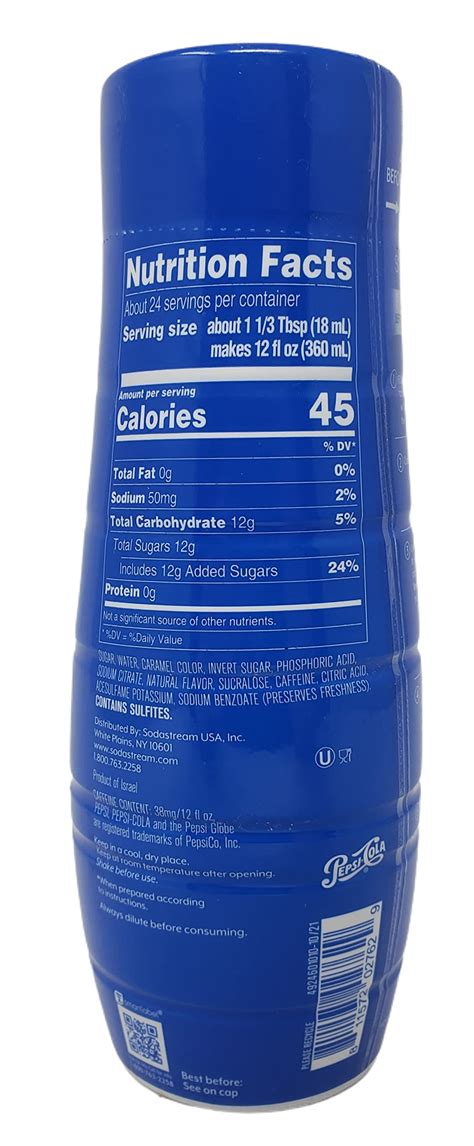 Sodastream Beverage Mix Pepsi Flavor Pack Of Bottles Fl Oz