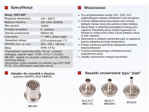 Quick856AE Stacja HOT AIR 1200W 200L Min Centrum Miernictwa