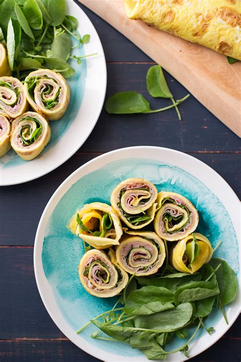 Recipe Egg Wraps With Ham And Greens Kitchn