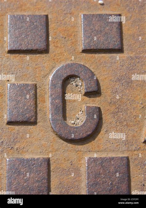 C Character Alphabet Character Letter Outside Sign Stock Photo Alamy