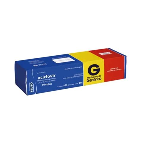 Qual O Valor Da Pomada Aciclovir - ACICLOVIR 50MG CREME DERMATOLÒGICO 10G TEUTO - TEUTO BRASILEIRO S