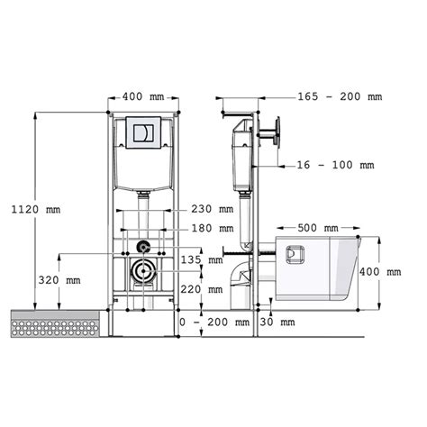 Инсталляция DI для подвесного унитаза с кнопкой цвет белый ️ купить по ...
