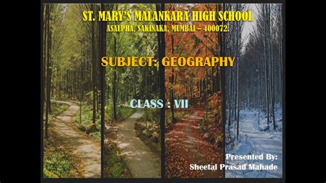 Standard Vii Subject Geography Topic How Seasons Occur Part