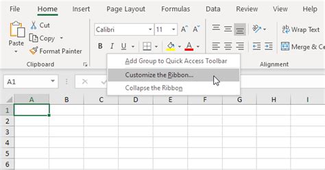 Customize the Ribbon in Excel - Step by Step Tutorial