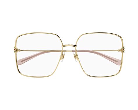 Eyeglasses Gucci Logo Gg1284oa Frame Color Gold