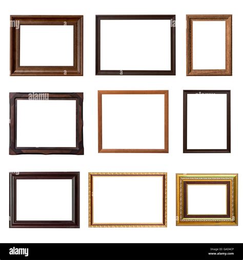 Set Of Vintage Gold Picture Frame Hi Res Stock Photography And Images