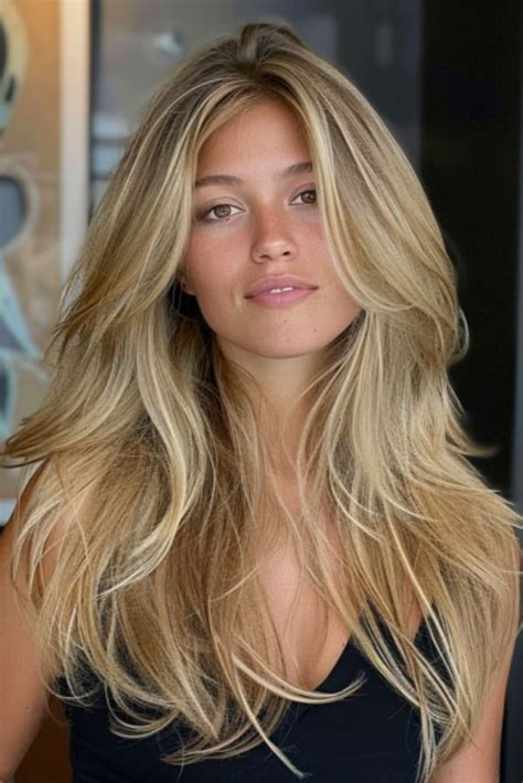 31 Trendiest Front Layered Haircuts For Long Hair In 2024 Warm Blonde Hair Long Blonde Hair