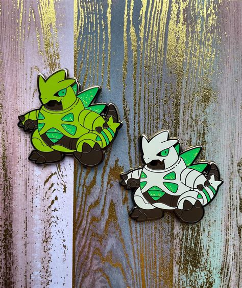 Pokemon Iron Thorns Hard Enamel Pins Scarlet Violet Paradox Tyranitar