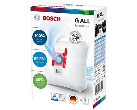 Мешки-пылесборники Bosch PowerProtect, тип "G ALL", 4 шт, BBZ41FGALL ...