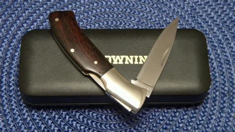 Browning Japan Model 305 Wood Lockback Knife Nib