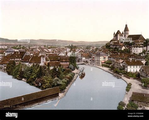Thun, vom Thunerhof, Berner Oberland, Schweiz, Historische, digital