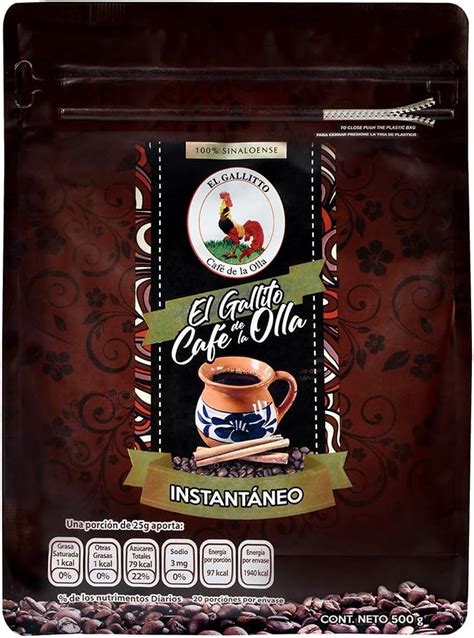 El Gallito Cafe D Ela Olla Sinaloense Cafe De Olla Soluble Gr