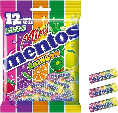 Buy Mentos Mini Rainbow Bag 120g Online | Lolly Warehouse