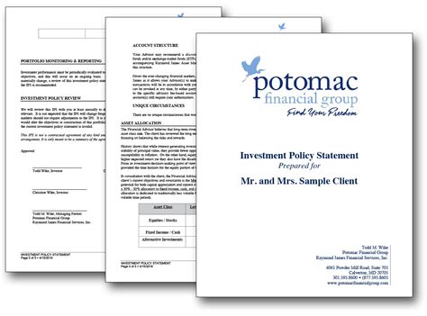 investment policy statement ips potomac financial group