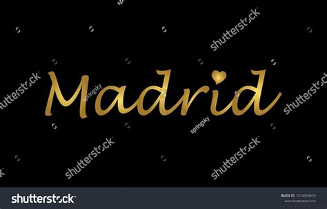 Gold Madrid City Logo Stock Vector (Royalty Free) 1014450676 | Shutterstock