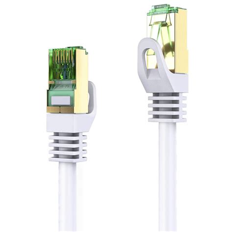 Rohs 10m Rj45 Cat7 Flat Ethernet Cable Shielded Twisted Pair