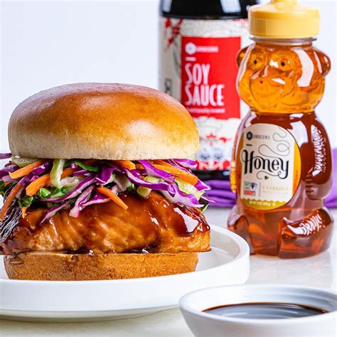 Hoisin Glazed Salmon Sandwich With Bok Choy Slaw Recipe Winn Dixie