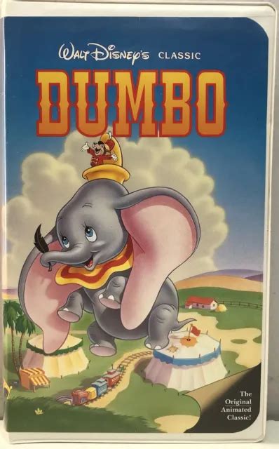 Disney Dumbo Black Diamond Classics Vhs Video Tape Clamshell Case Vtg