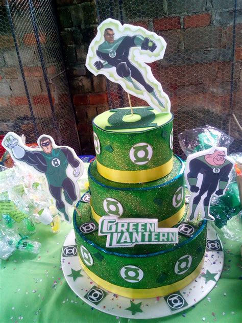 Linterna Verde Torta Maqueta Aniversario Bolos De Anivers Rio Bolo