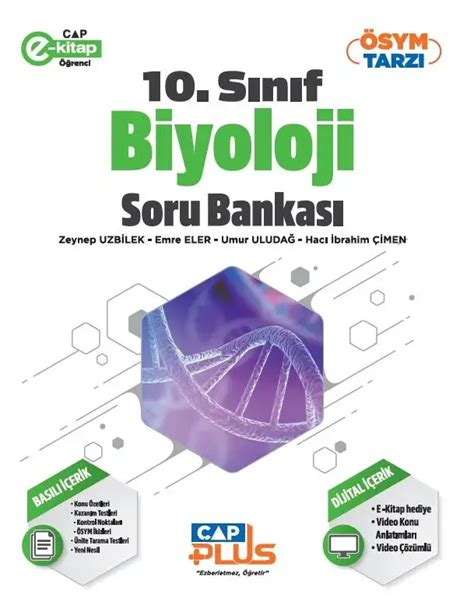 Çap Plus 10 Sınıf Anadolu Lisesi Biyoloji Soru Bankası