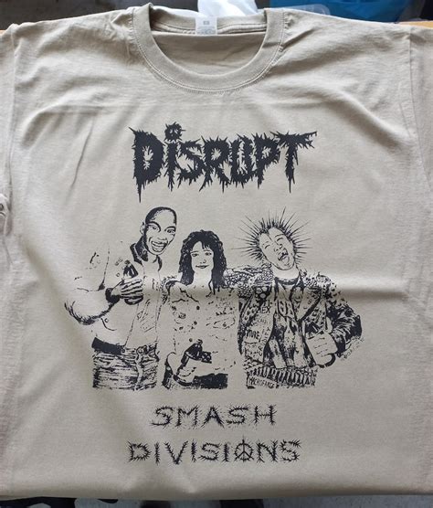 Disrupt Smash Divisions Hardcore Crust Punk Grind T Shirt Merch Etsy
