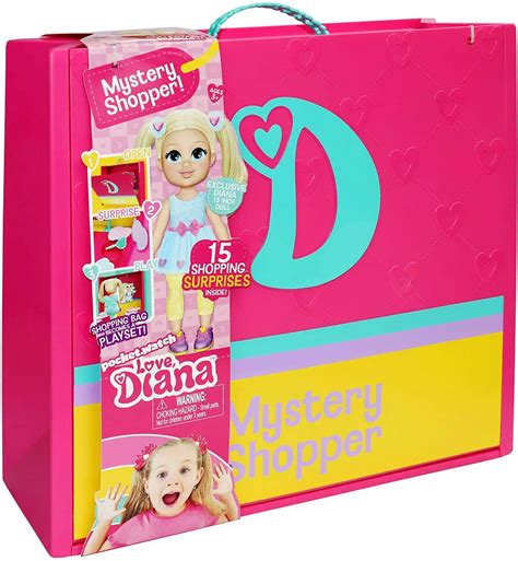 Love Diana Mystery Shopper 13 Deluxe Doll Playset Dark Pink Case