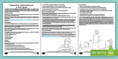 Relationships And Sex Education In Faith Schools Adult Guidance