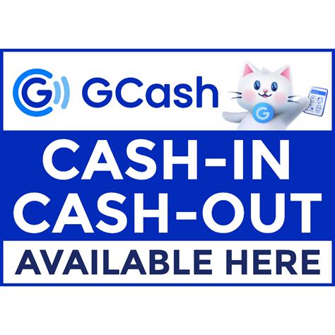 cash  cash  gcash  size laminated signage shopee philippines