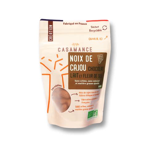 Noix De Cajou Chocolat Au Lait Fleur De Sel Casamance