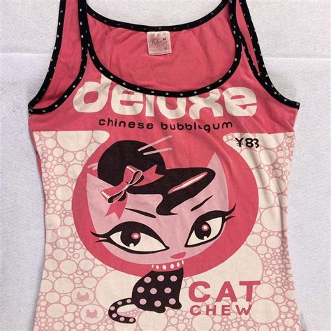 Vintage Pussy Deluxe Top Vintage Brand Cute Tank Depop