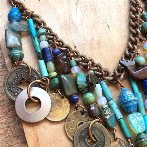 Handmade Multi Stone Necklace Statement Jewelry Expensive Etsy