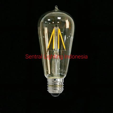 Jual Lampu Bohlam Led Filamen Watt Lampu Cafe Edison Bulb Fitting E