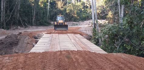 Secretaria De Obras Finaliza Constru O De Uma Nova Ponte Na Linha P