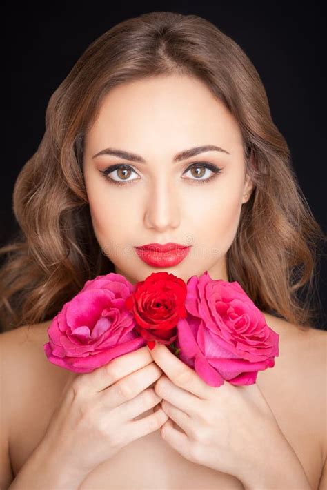 Gorgeous Brunette In Makeup Stock Image Image Of Person Makeup 90289387