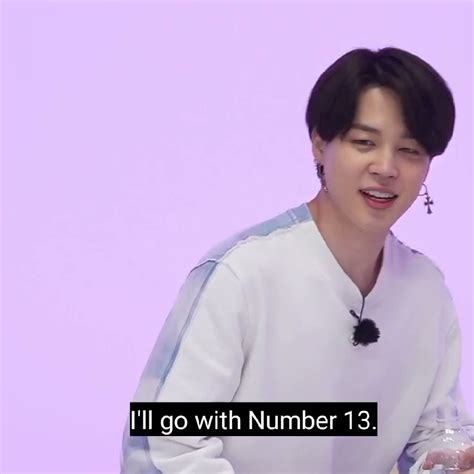 Busan Baes On Twitter Jimin I Ll Go With Number 13 Jungkook