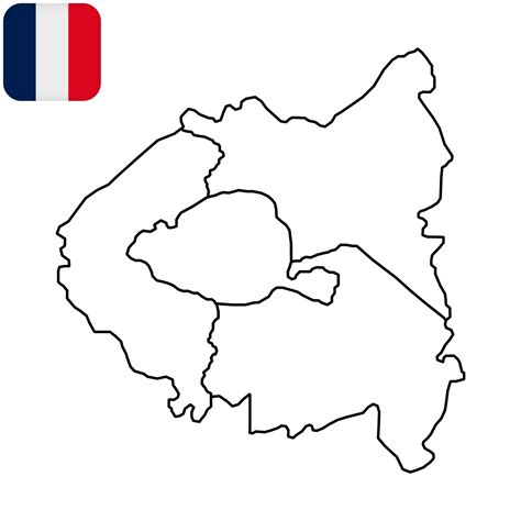Map of Subdivisions of The Departements De Paris, Des Hauts-de-Seine