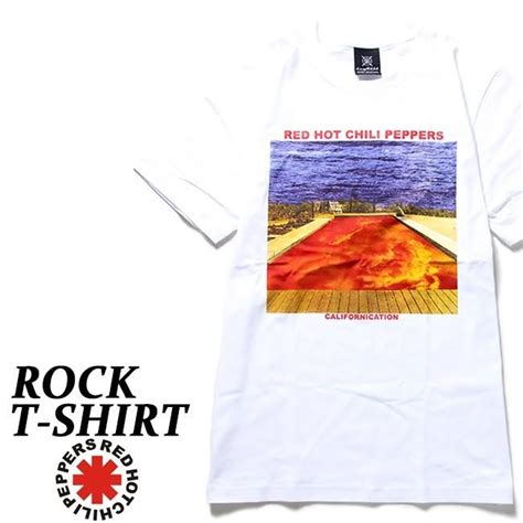 ロックTシャツ バンドTシャツ パンク メンズ レディースRed Hot Chili Peppers レッチリ M L XLサイズ 白色 T LINK 通販 Yahoo ショッピング