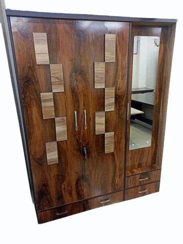 Door Modular Wooden Wardrobe With Mirror With Locker At Rs Sq